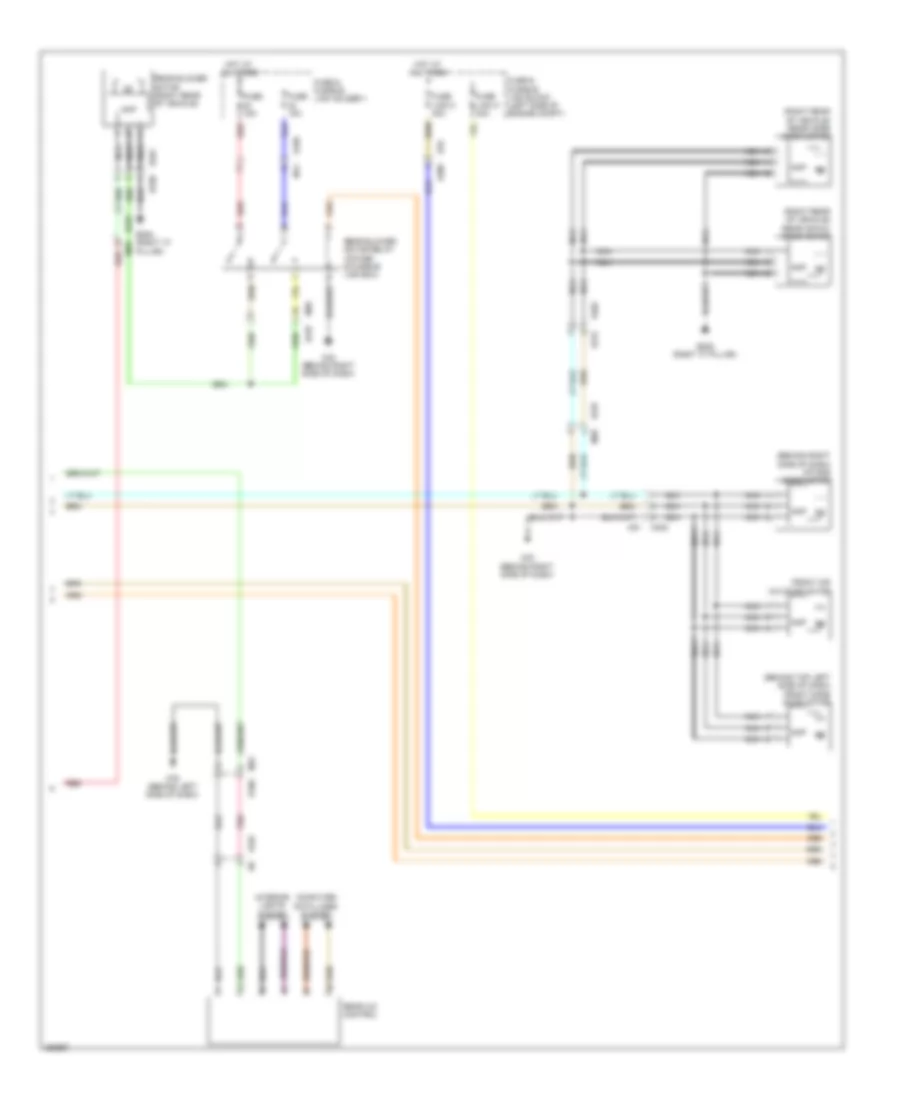 Manual AC Wiring Diagram (2 of 3) for Nissan Quest LE 2011