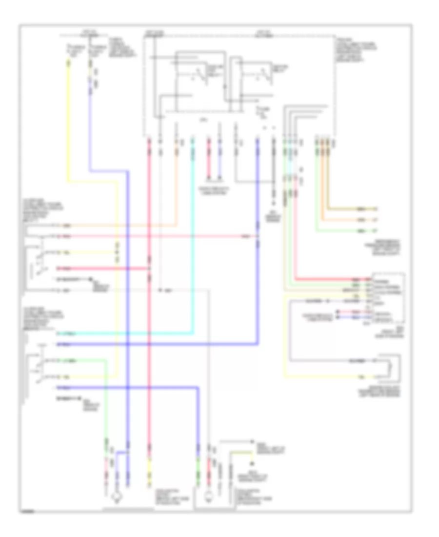 Cooling Fan Wiring Diagram for Nissan Quest LE 2011