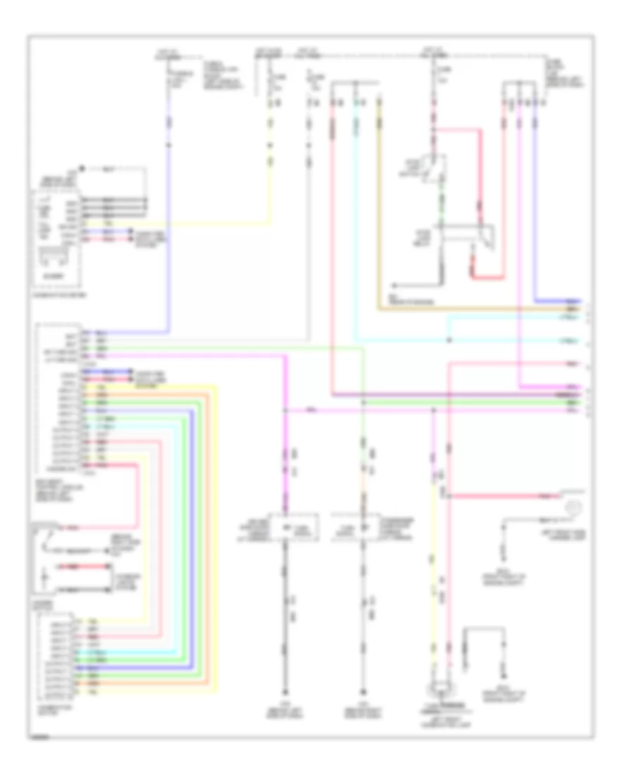 Exterior Lamps Wiring Diagram 1 of 2 for Nissan Quest LE 2011