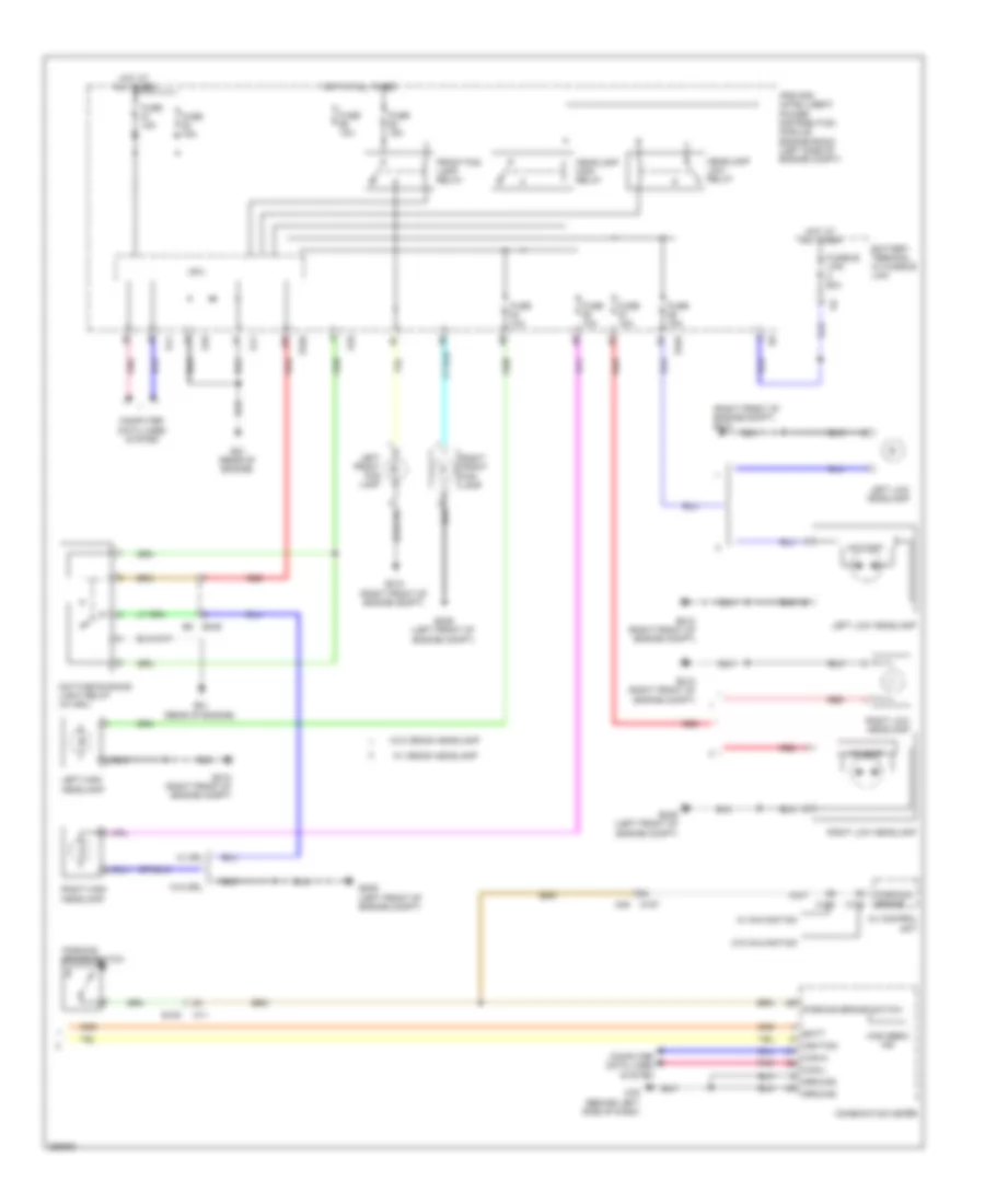 Headlights Wiring Diagram 2 of 2 for Nissan Quest LE 2011