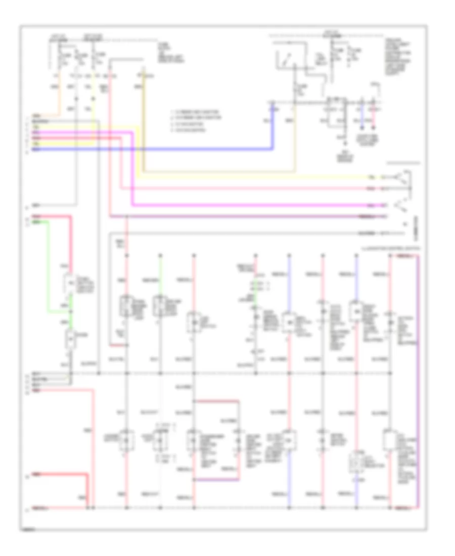 Instrument Illumination Wiring Diagram 2 of 2 for Nissan Quest LE 2011