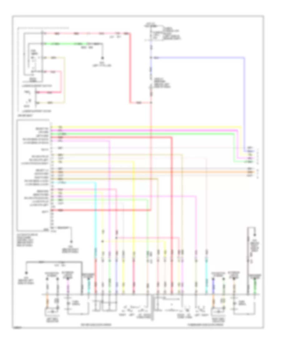 Memory Systems Wiring Diagram 1 of 3 for Nissan Quest LE 2011