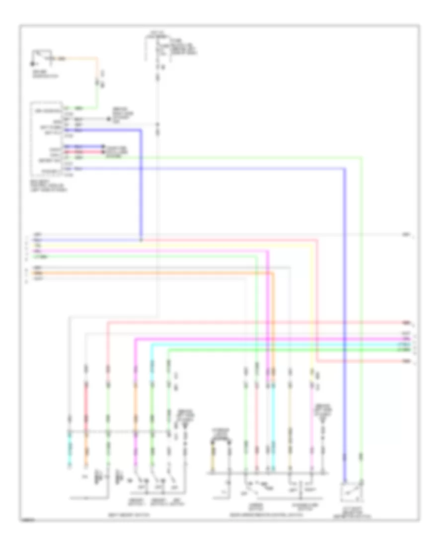 Memory Systems Wiring Diagram 2 of 3 for Nissan Quest LE 2011