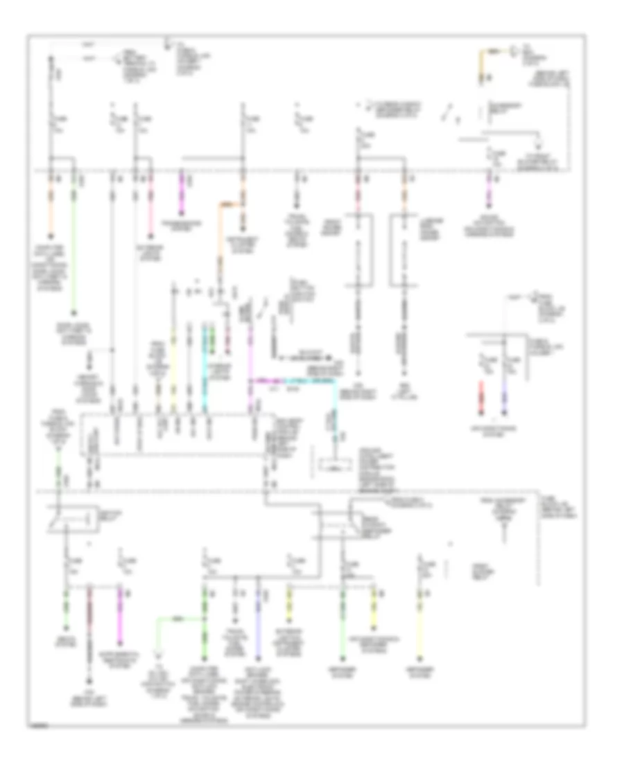 Power Distribution Wiring Diagram 2 of 2 for Nissan Quest LE 2011