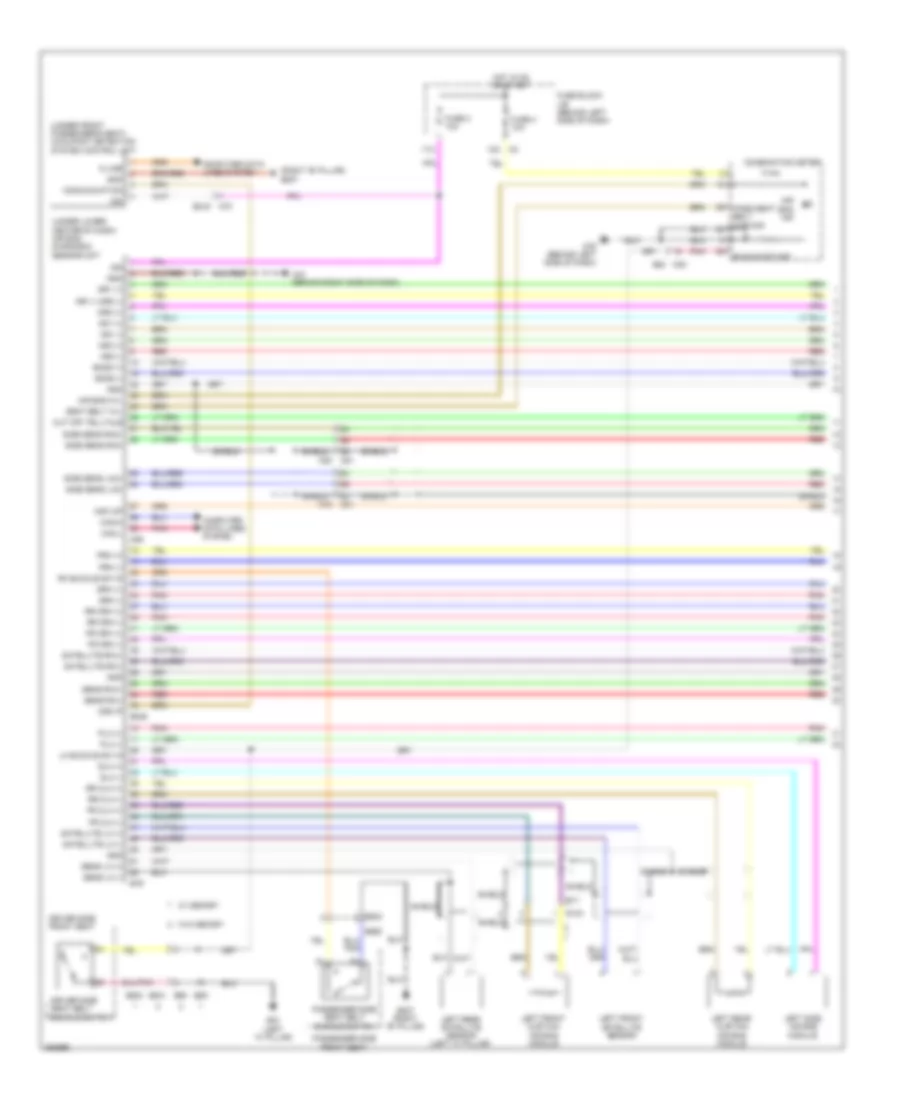 Supplemental Restraints Wiring Diagram 1 of 2 for Nissan Quest LE 2011