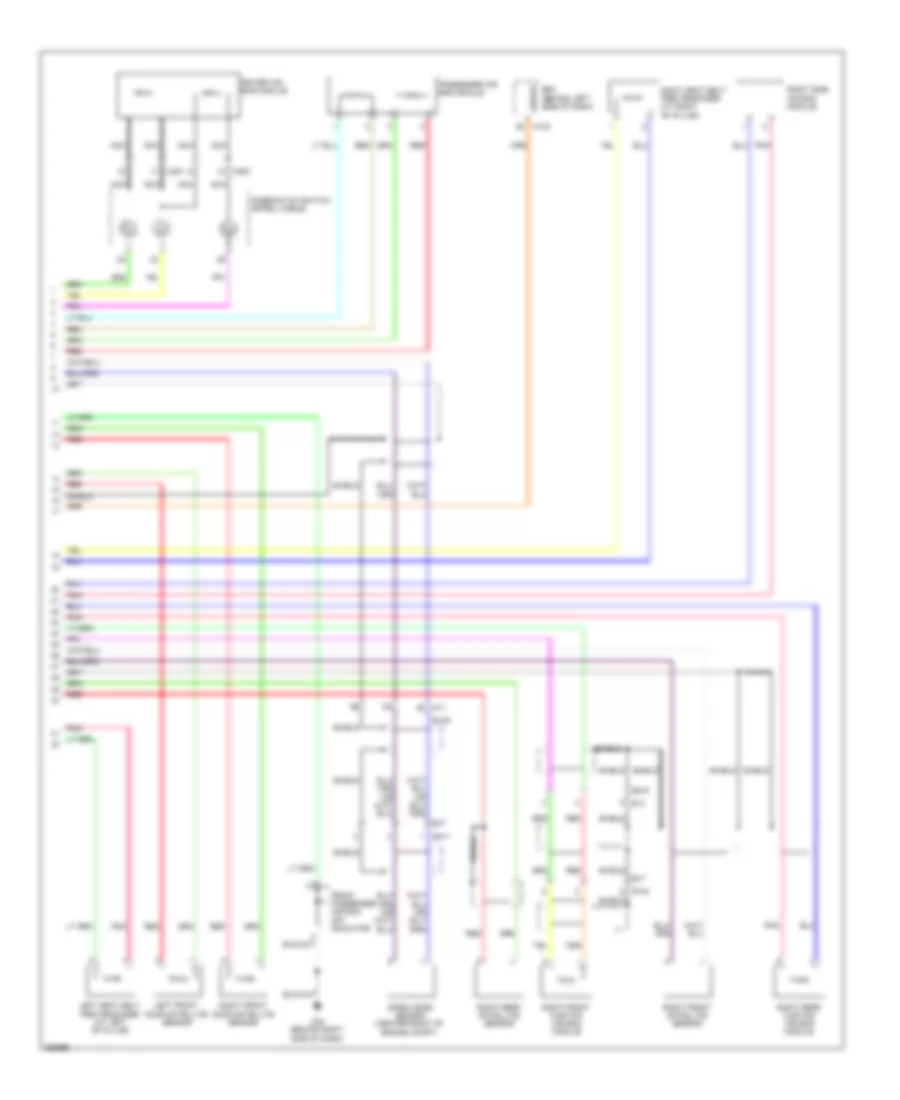 Supplemental Restraints Wiring Diagram 2 of 2 for Nissan Quest LE 2011