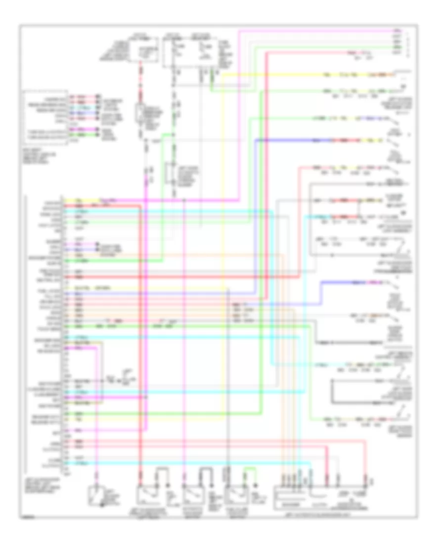 Right  Left Sliding Door Wiring Diagram (1 of 2) for Nissan Quest LE 2011