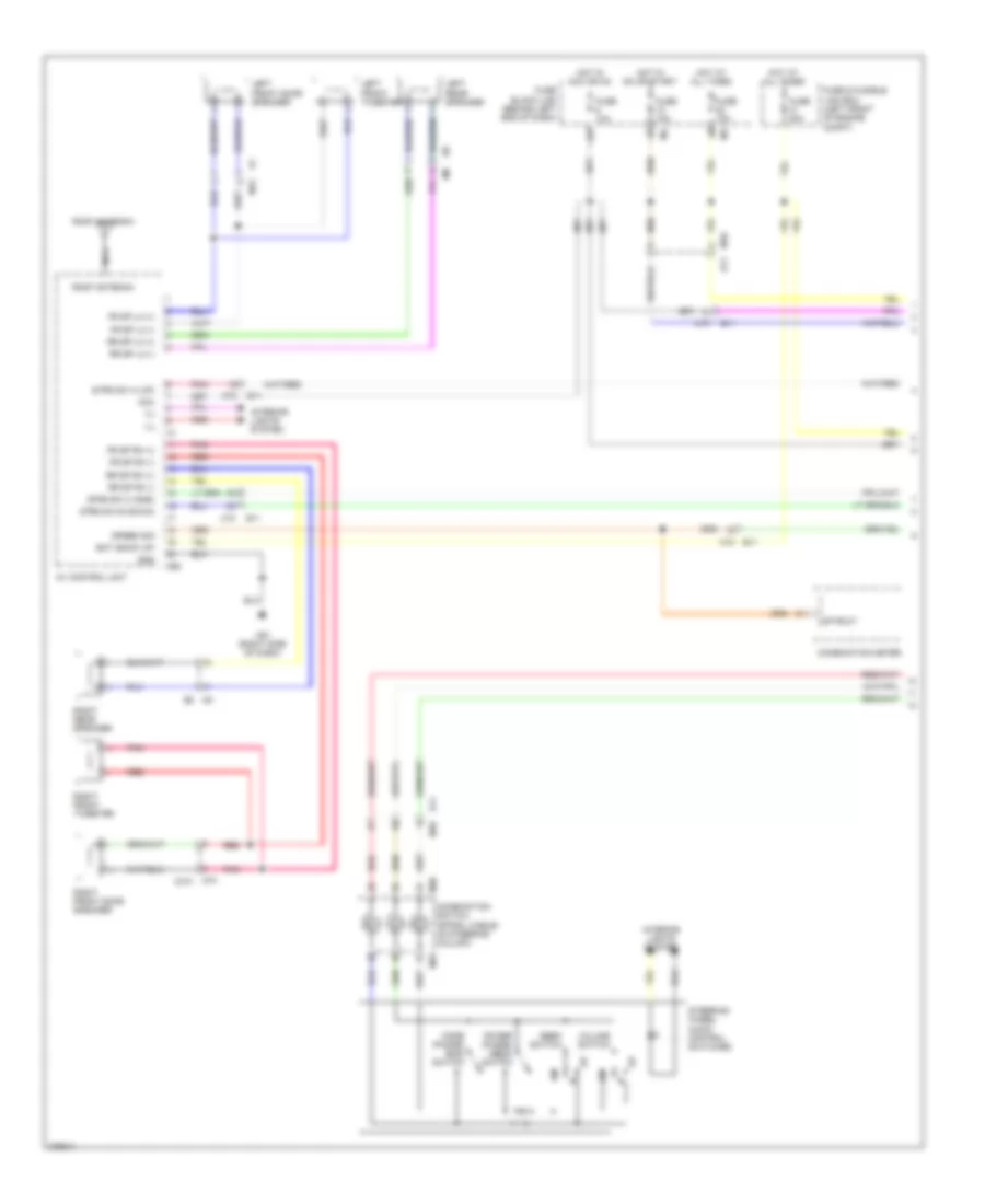 Premium Radio Wiring Diagram, without Rockford Fosgate  Navigation (1 of 2) for Nissan Sentra 2012