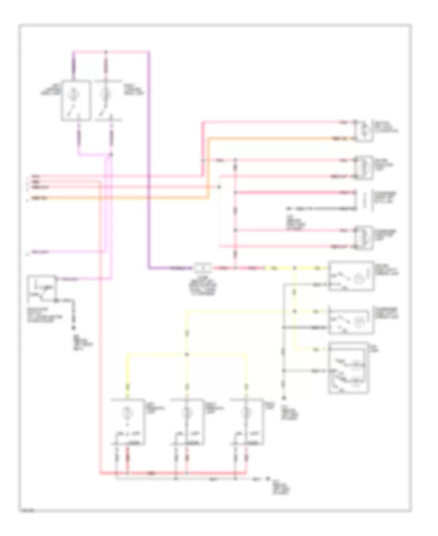 Courtesy Lamps Wiring Diagram (2 of 2) for Nissan Murano SE 2004