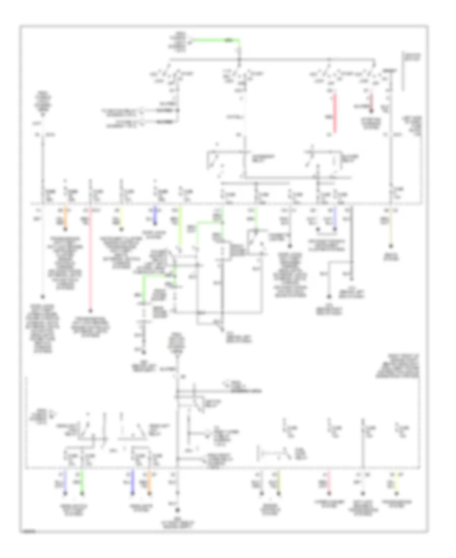 Power Distribution Wiring Diagram (2 of 2) for Nissan Murano SE 2004