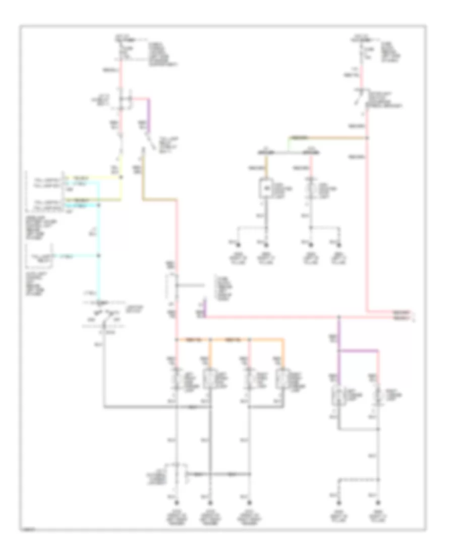 Exterior Lamps Wiring Diagram (1 of 2) for Nissan Maxima SE 2000