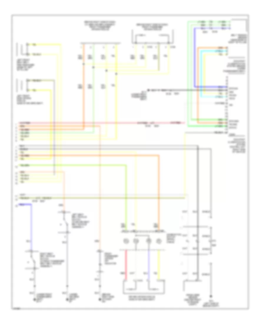 Supplemental Restraints Wiring Diagram (2 of 2) for Nissan Xterra S 2013