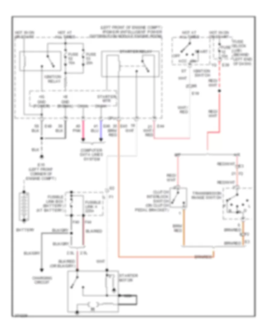 Starting Wiring Diagram for Nissan Sentra S 2012