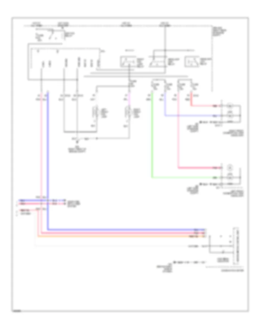 Headlights Wiring Diagram, without DRL (2 of 2) for Nissan Frontier SE 2007