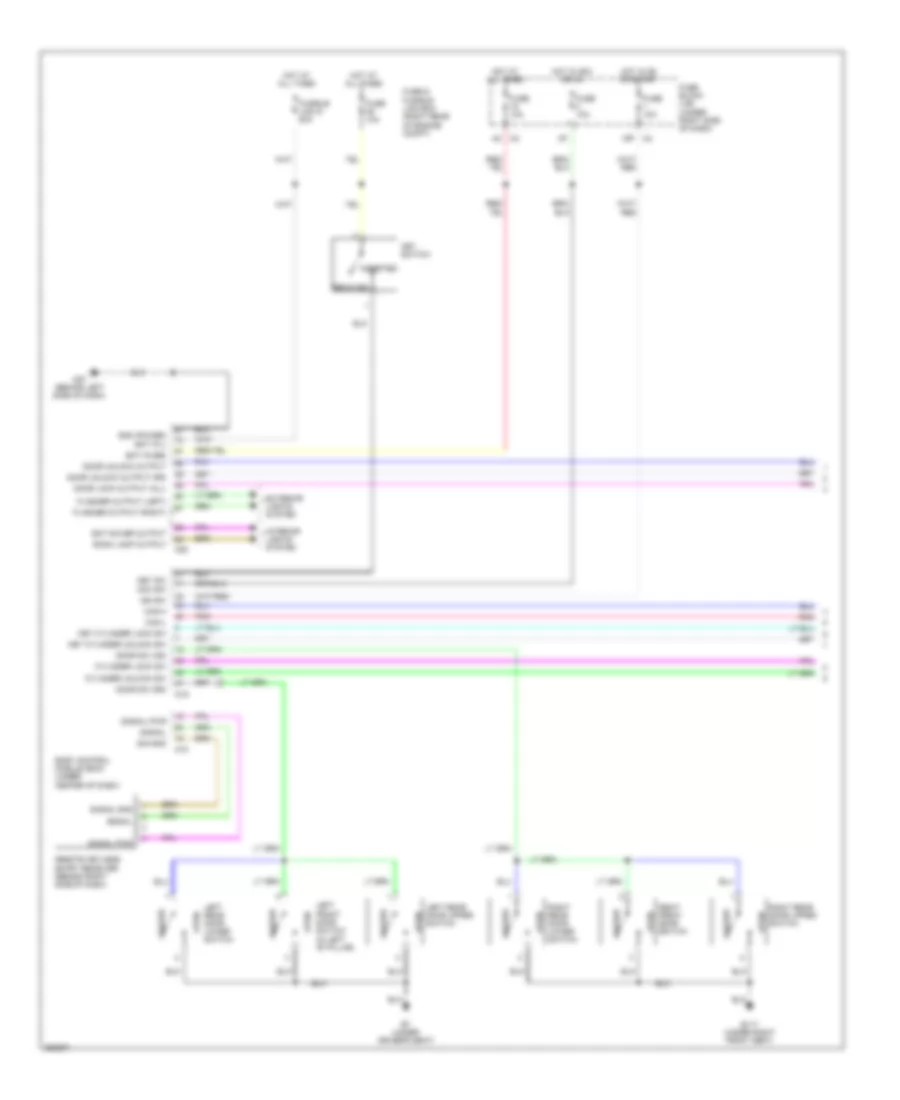 Door Lock  Keyless Entry Wiring Diagram, King Cab (1 of 2) for Nissan Frontier SE 2007