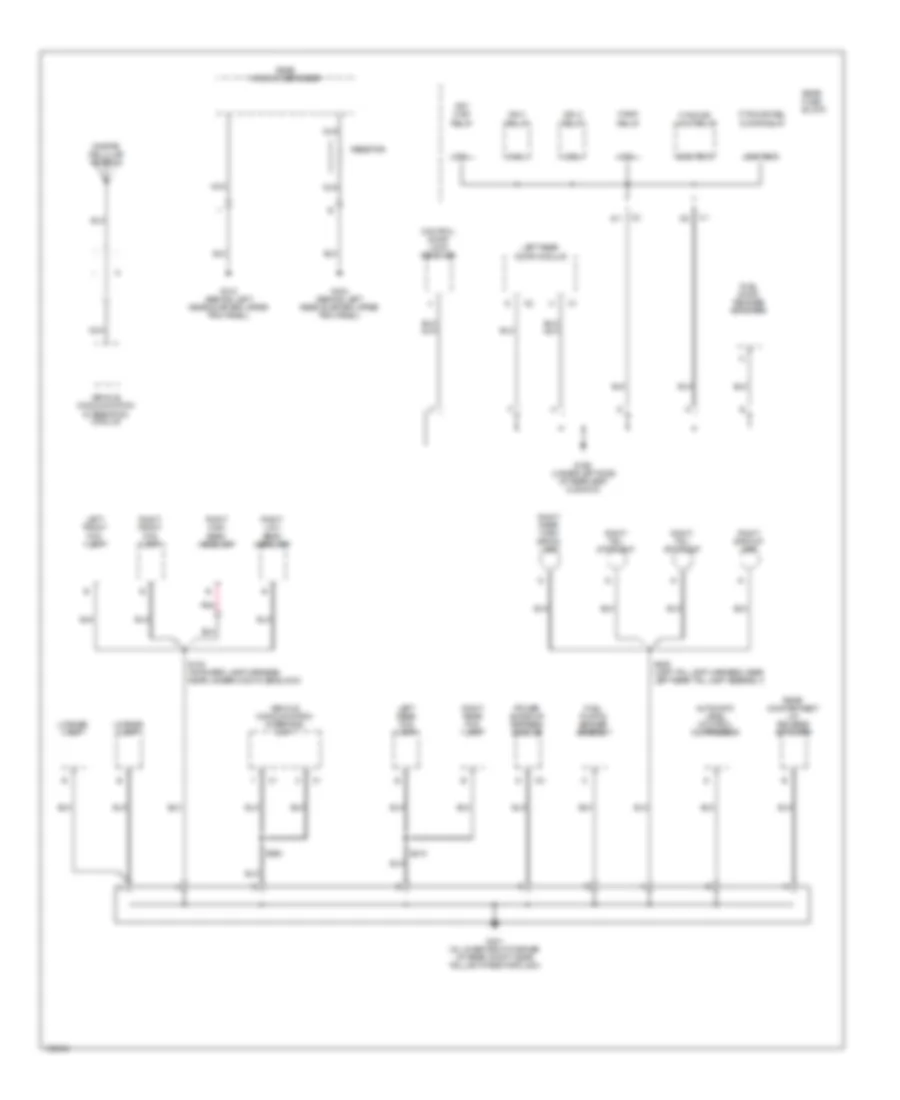 Электросхема подключение массы заземления (5 из 6) для Oldsmobile Aurora 2003