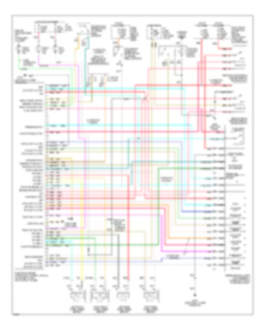 Все схемы для электропроводки Oldsmobile Aurora 1996 модели Wiring