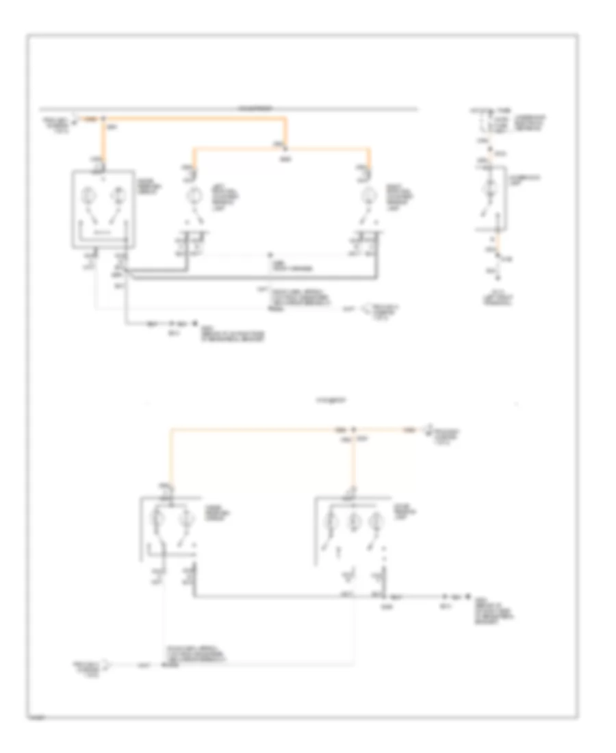Электросхема подсветки (2 из 2) для Oldsmobile Cutlass Supreme SL 1997