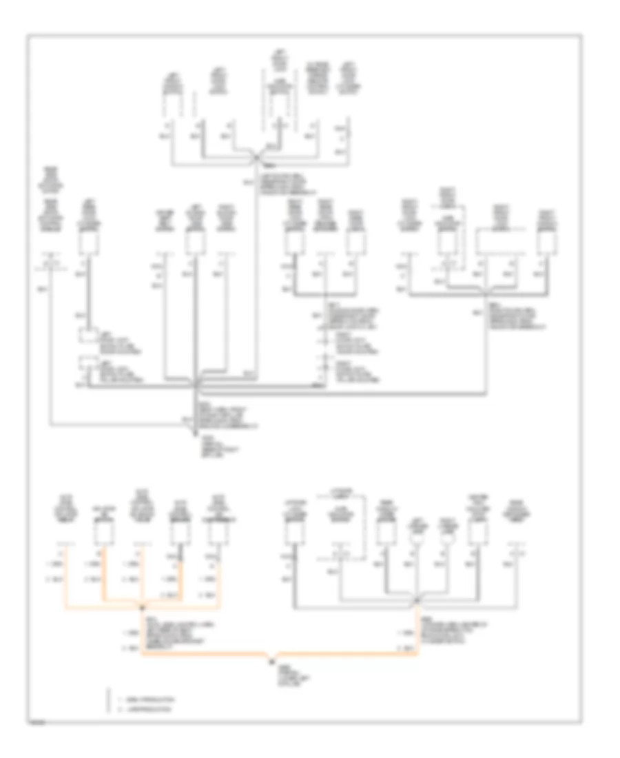 Электросхема подключение массы заземления (3 из 3) для Oldsmobile Silhouette 1997