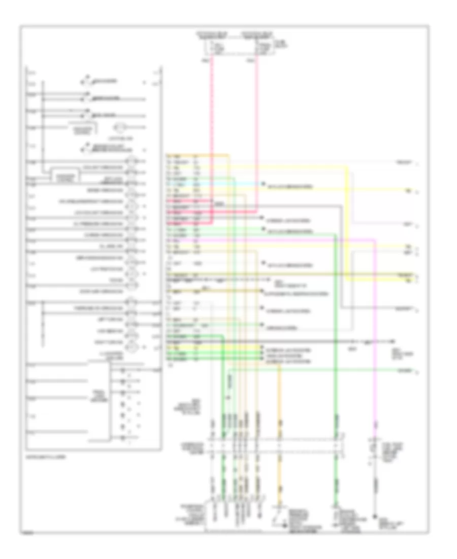 Электросхема панели приборов (1 из 2) для Oldsmobile Silhouette 1997