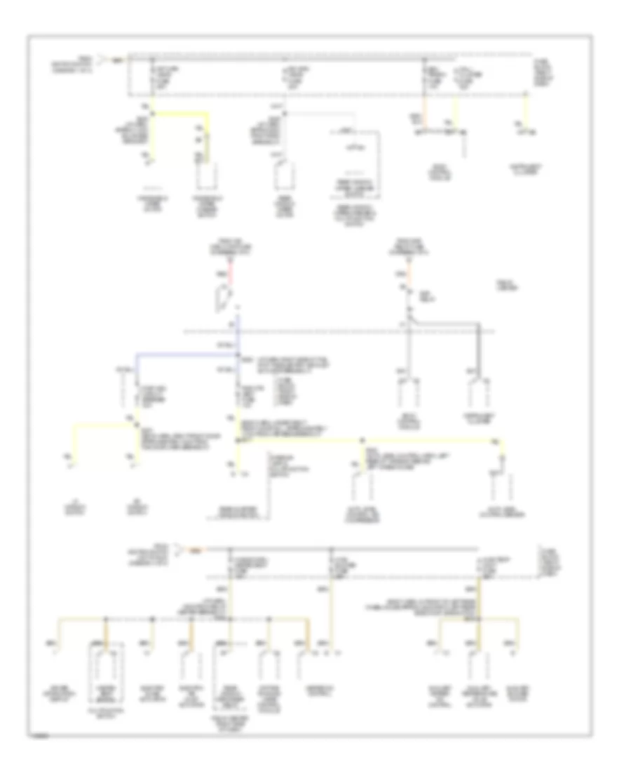 Электросхема блока предохранителей и реле (4 из 4) для Oldsmobile Silhouette GL 2000