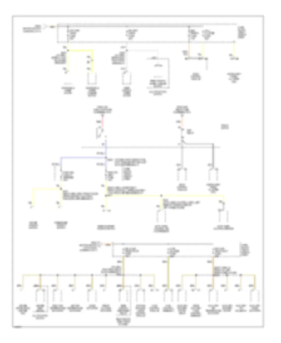 Электросхема блока предохранителей и реле (4 из 4) для Oldsmobile Silhouette GL 2001