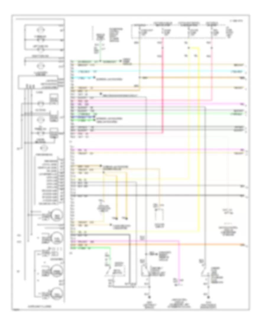 Instrument Cluster Wiring Diagram 1 of 2 for Oldsmobile Aurora 1995