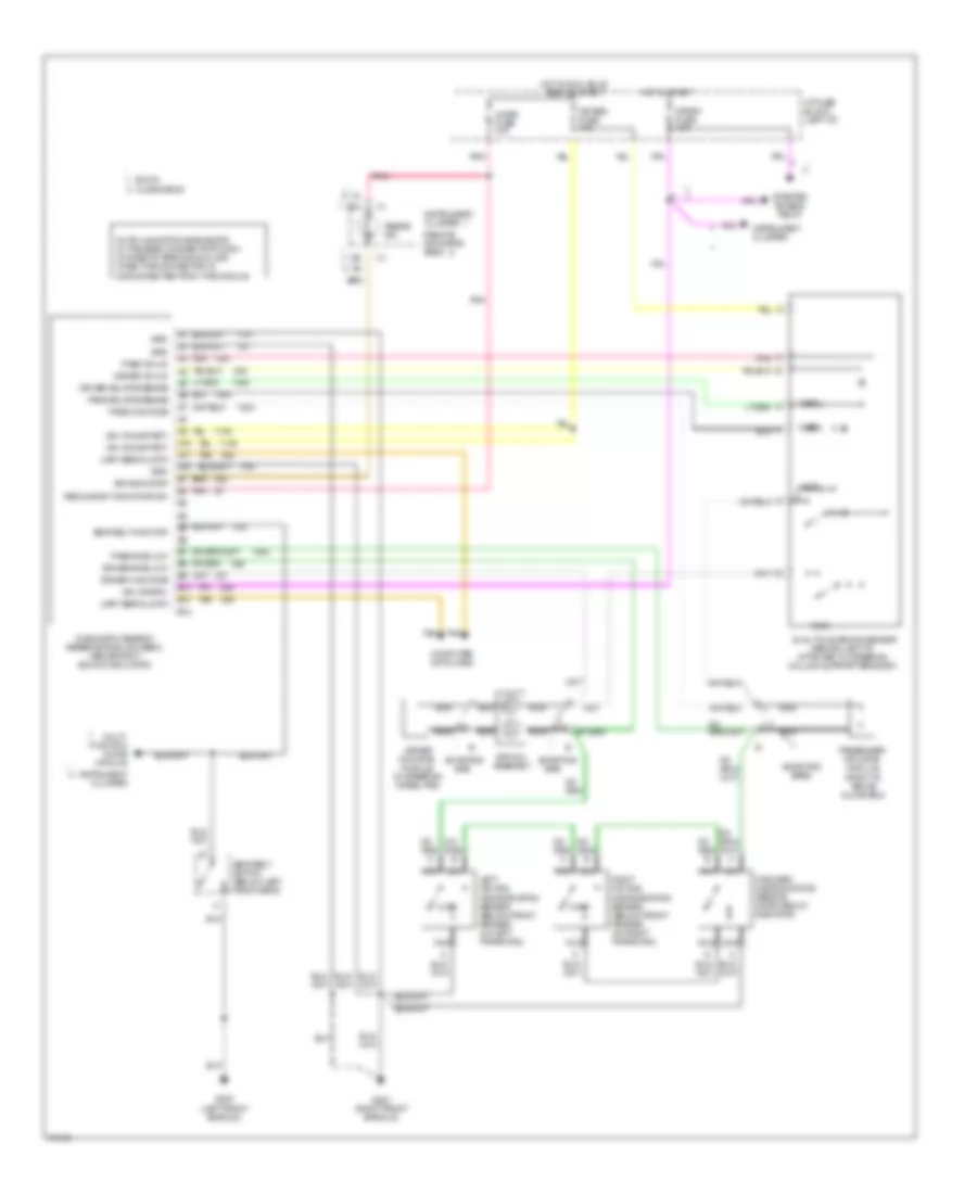 Supplemental Restraint Wiring Diagram for Oldsmobile Aurora 1995