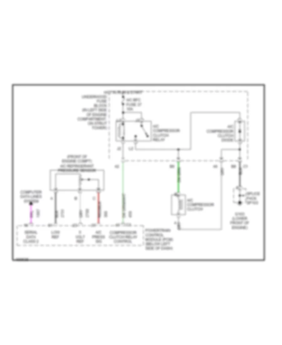 2 2L VIN F Compressor Wiring Diagram for Oldsmobile Alero GX 2003