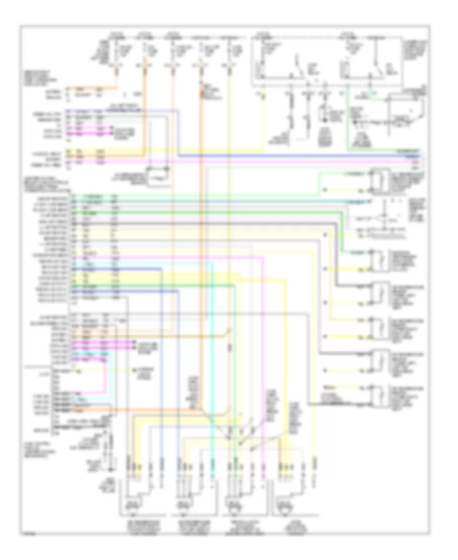 Automatic A C Wiring Diagram 1 of 2 for Oldsmobile Aurora 2003