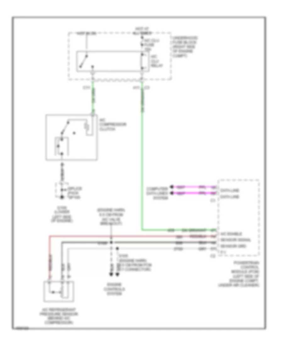 Compressor Wiring Diagram for Oldsmobile Aurora 2003