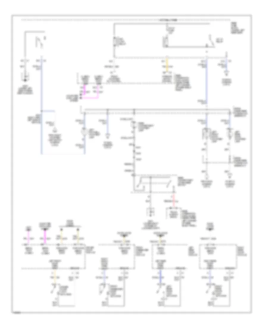 Courtesy Lamps Wiring Diagram 1 of 2 for Oldsmobile Aurora 2003