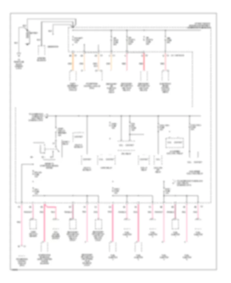 Power Distribution Wiring Diagram 1 of 5 for Oldsmobile Aurora 2003