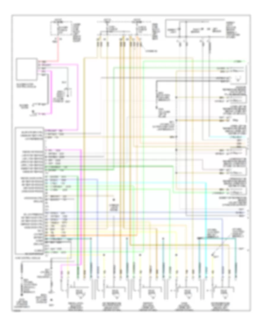 Automatic A C Wiring Diagram Short Wheel Base 1 of 2 for Oldsmobile Bravada 2003