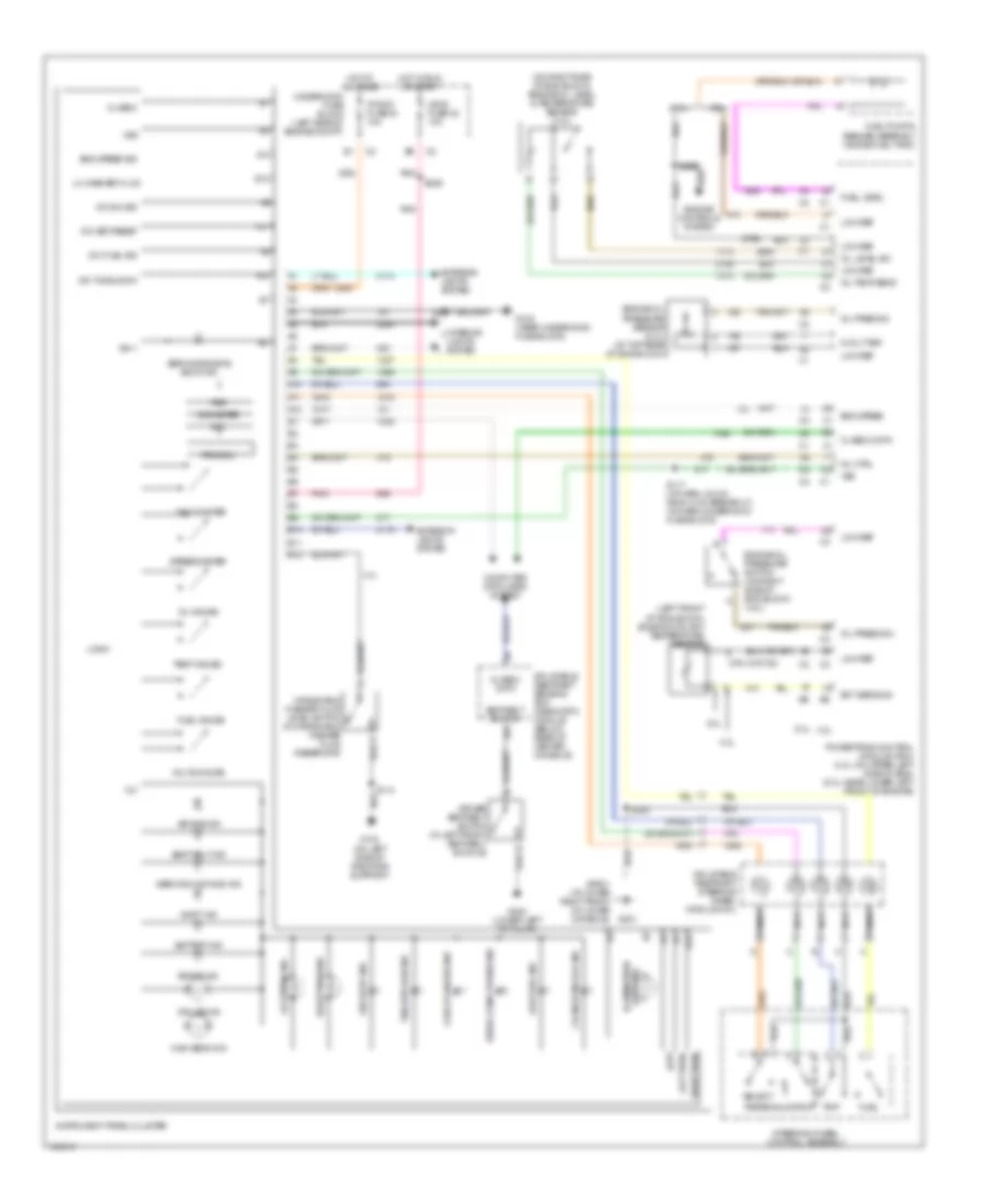 Instrument Cluster Wiring Diagram for Oldsmobile Bravada 2003