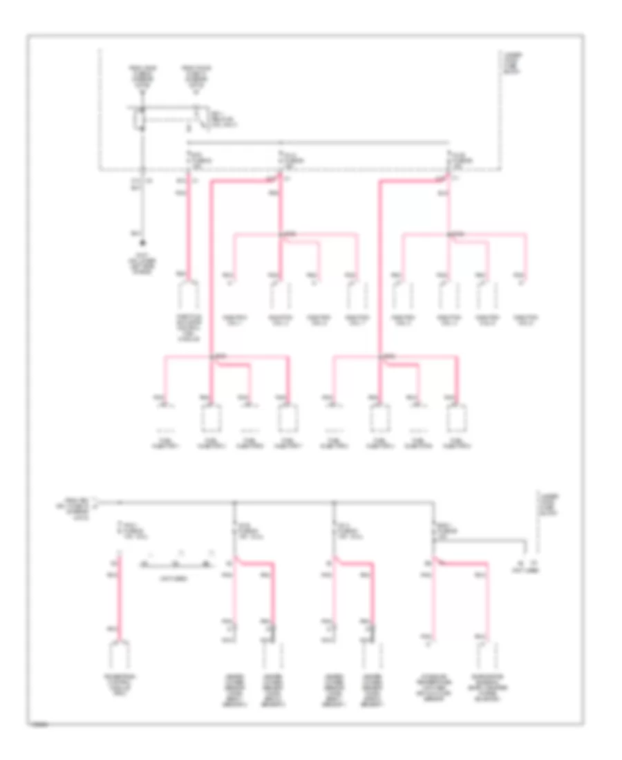 Power Distribution Wiring Diagram (6 of 6) for Oldsmobile Bravada 2003