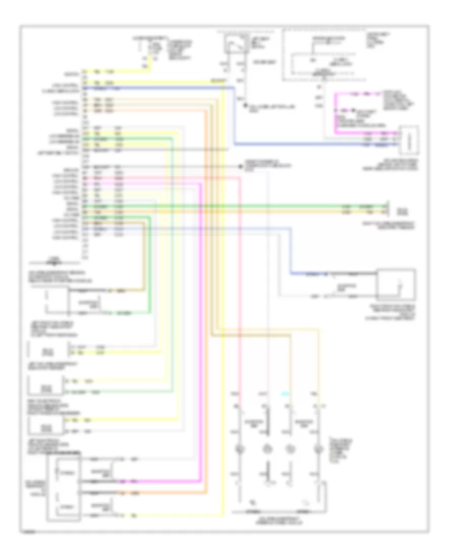 Supplemental Restraints Wiring Diagram for Oldsmobile Bravada 2003