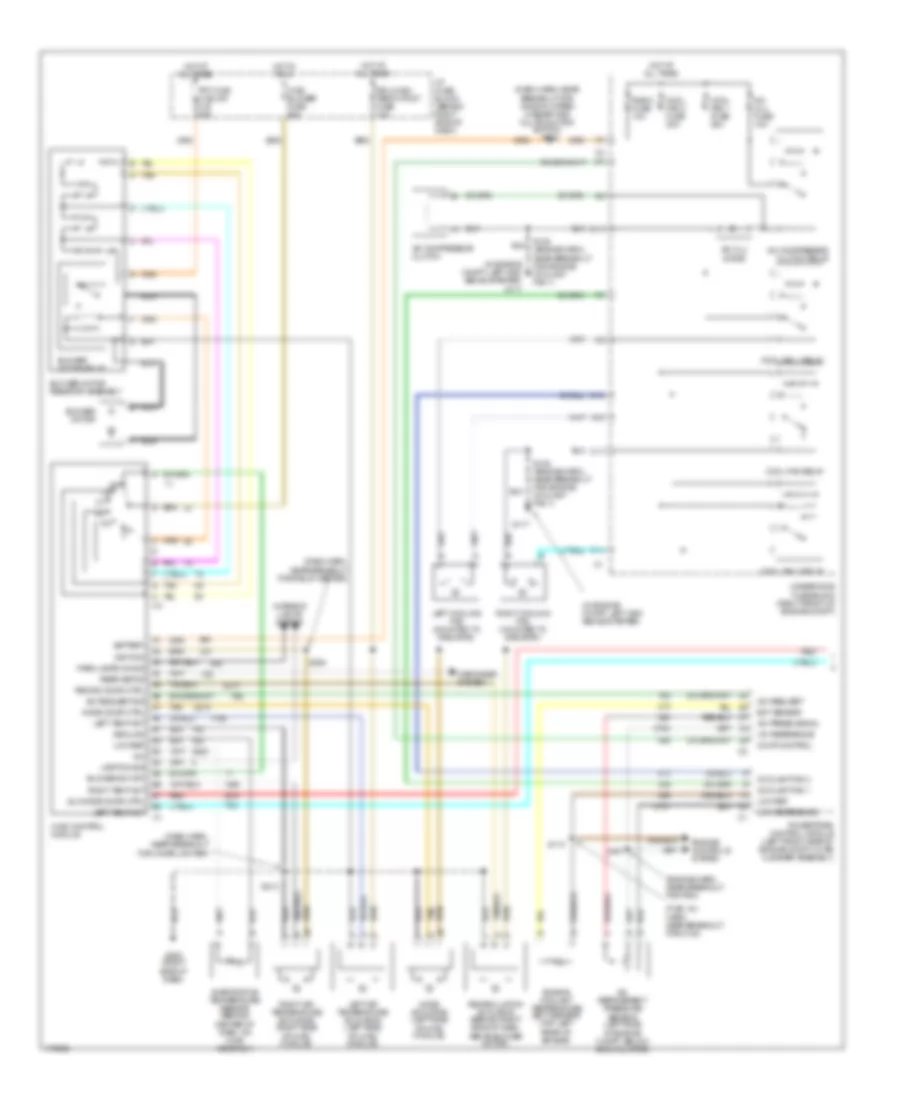 Manual AC Wiring Diagram, with Video Entertainment (1 of 2) for Oldsmobile Silhouette GL 2003