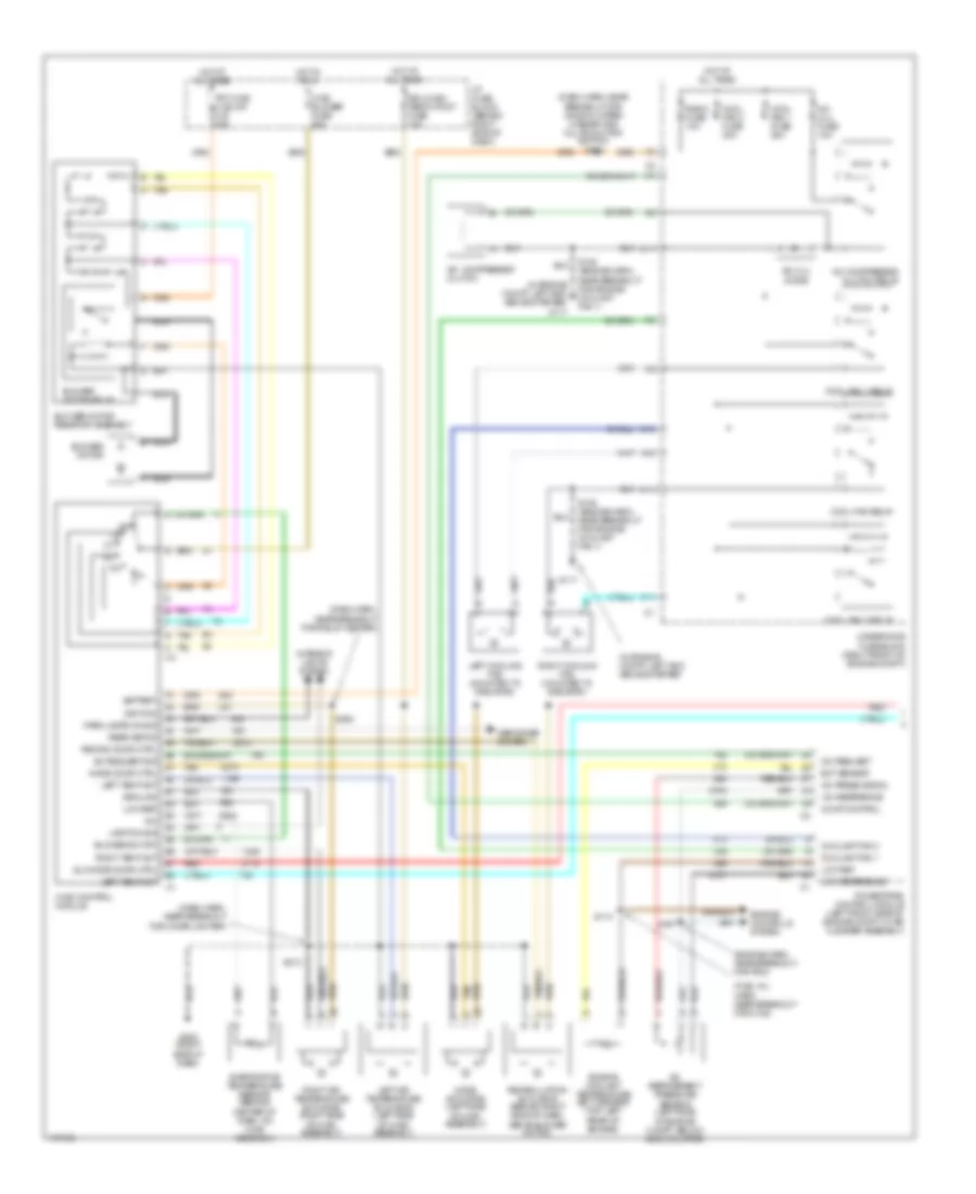 Manual AC Wiring Diagram, without Video Entertainment (1 of 2) for Oldsmobile Silhouette GL 2003
