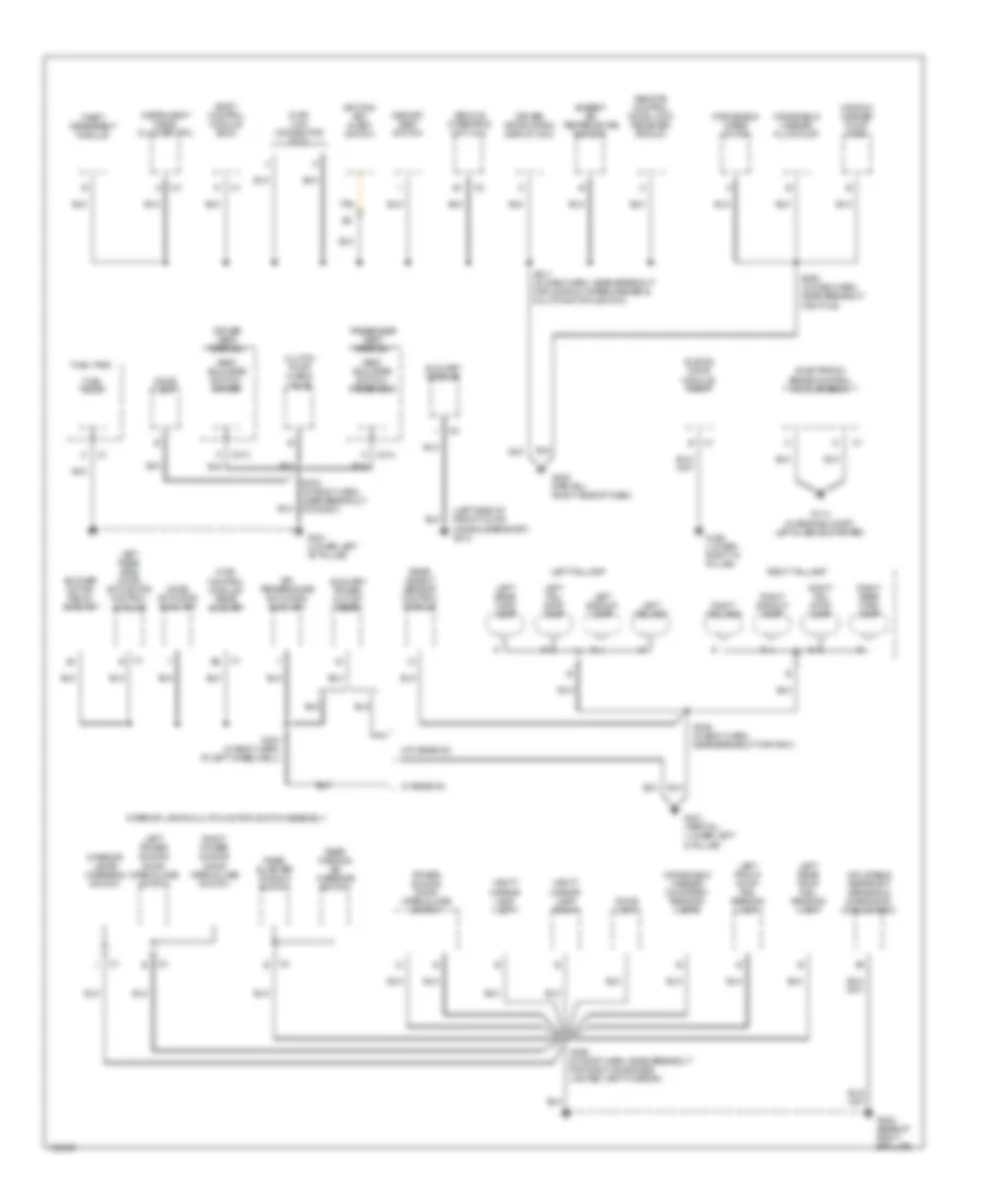 Ground Distribution Wiring Diagram 2 of 3 for Oldsmobile Silhouette GL 2003