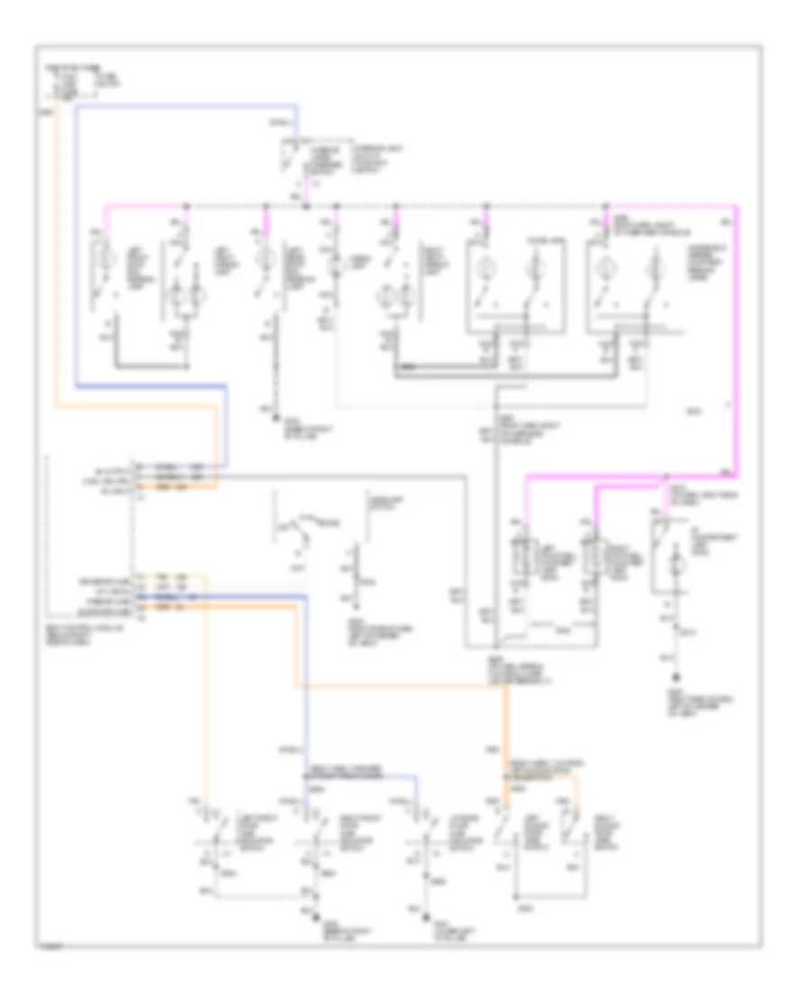 Courtesy Lamps Wiring Diagram for Oldsmobile Silhouette GL 2003