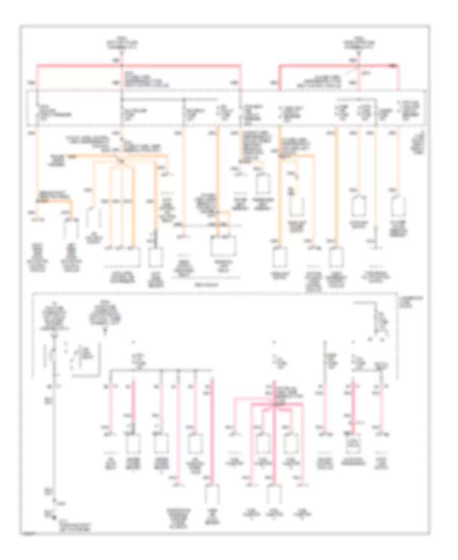 Power Distribution Wiring Diagram (2 of 4) for Oldsmobile Silhouette GL 2003