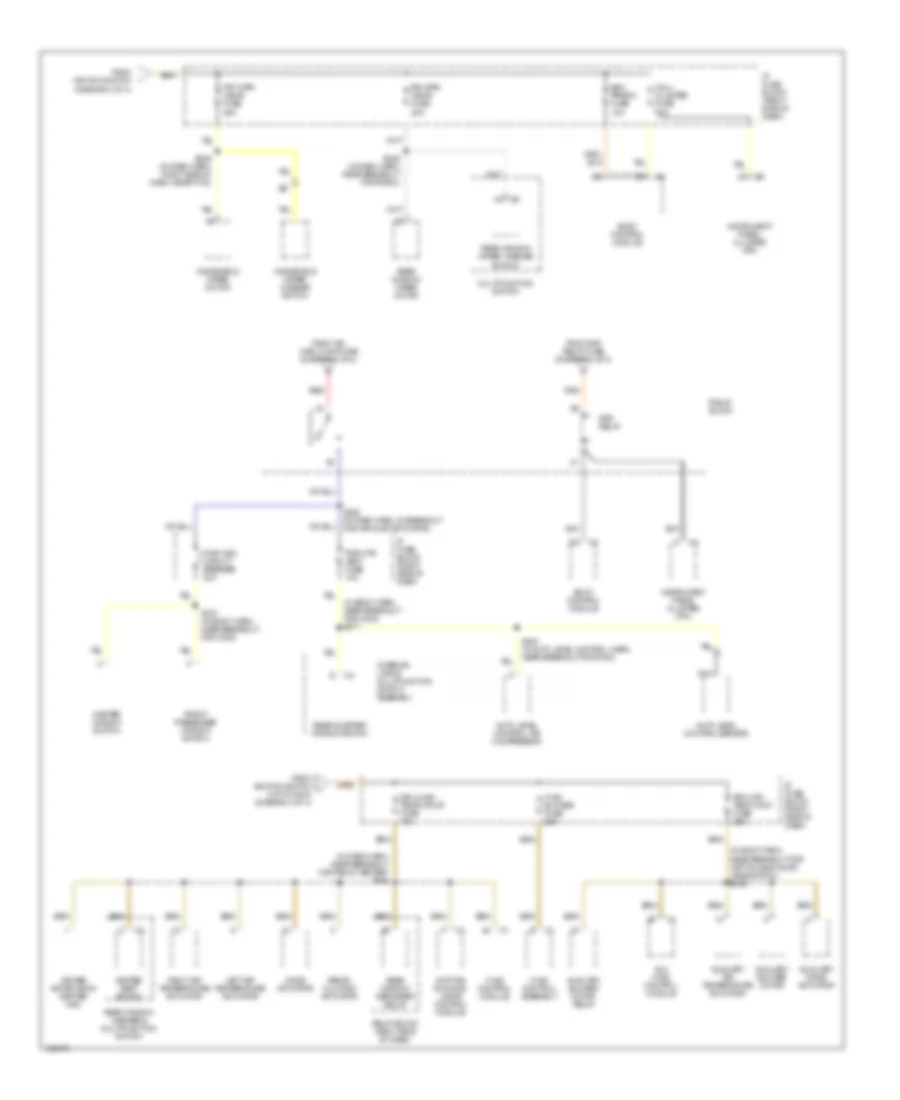 Power Distribution Wiring Diagram (4 of 4) for Oldsmobile Silhouette GL 2003