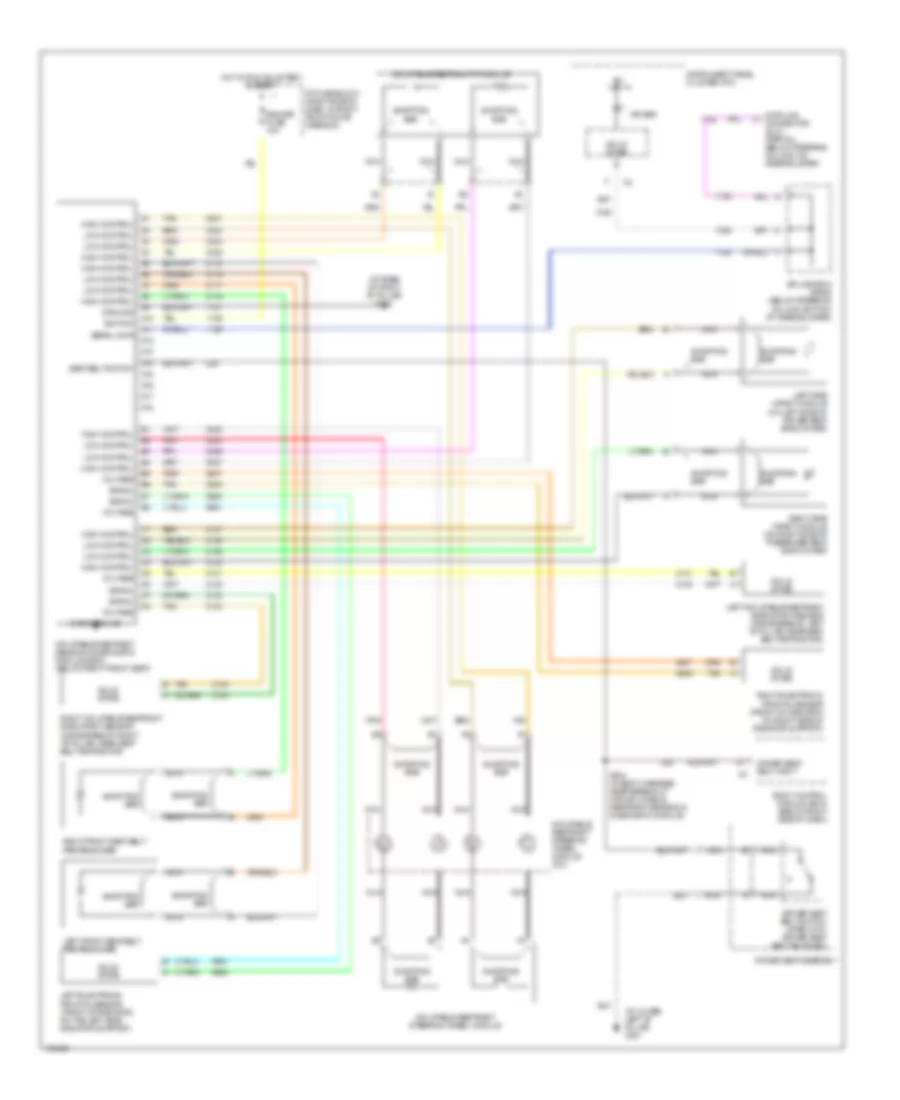 Supplemental Restraints Wiring Diagram for Oldsmobile Silhouette GL 2003