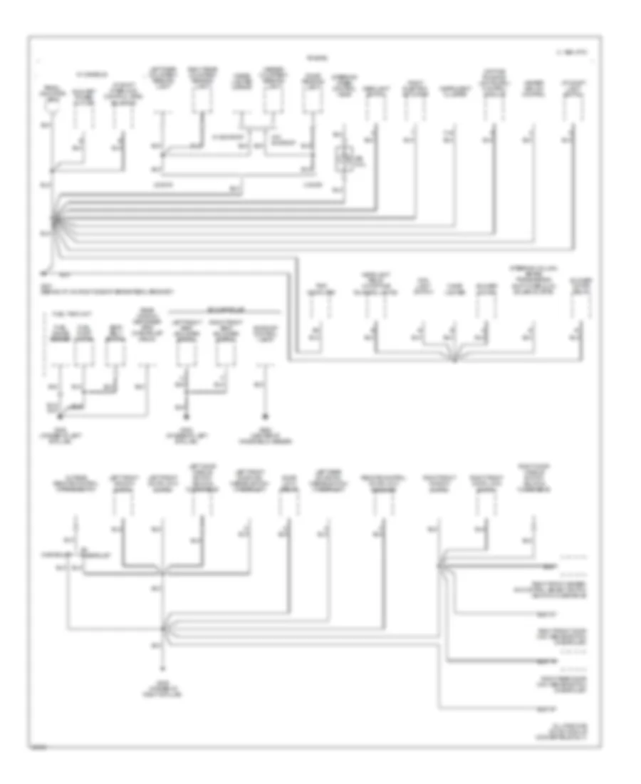 Ground Distribution Wiring Diagram (4 of 6) for Oldsmobile Cutlass Supreme 1995