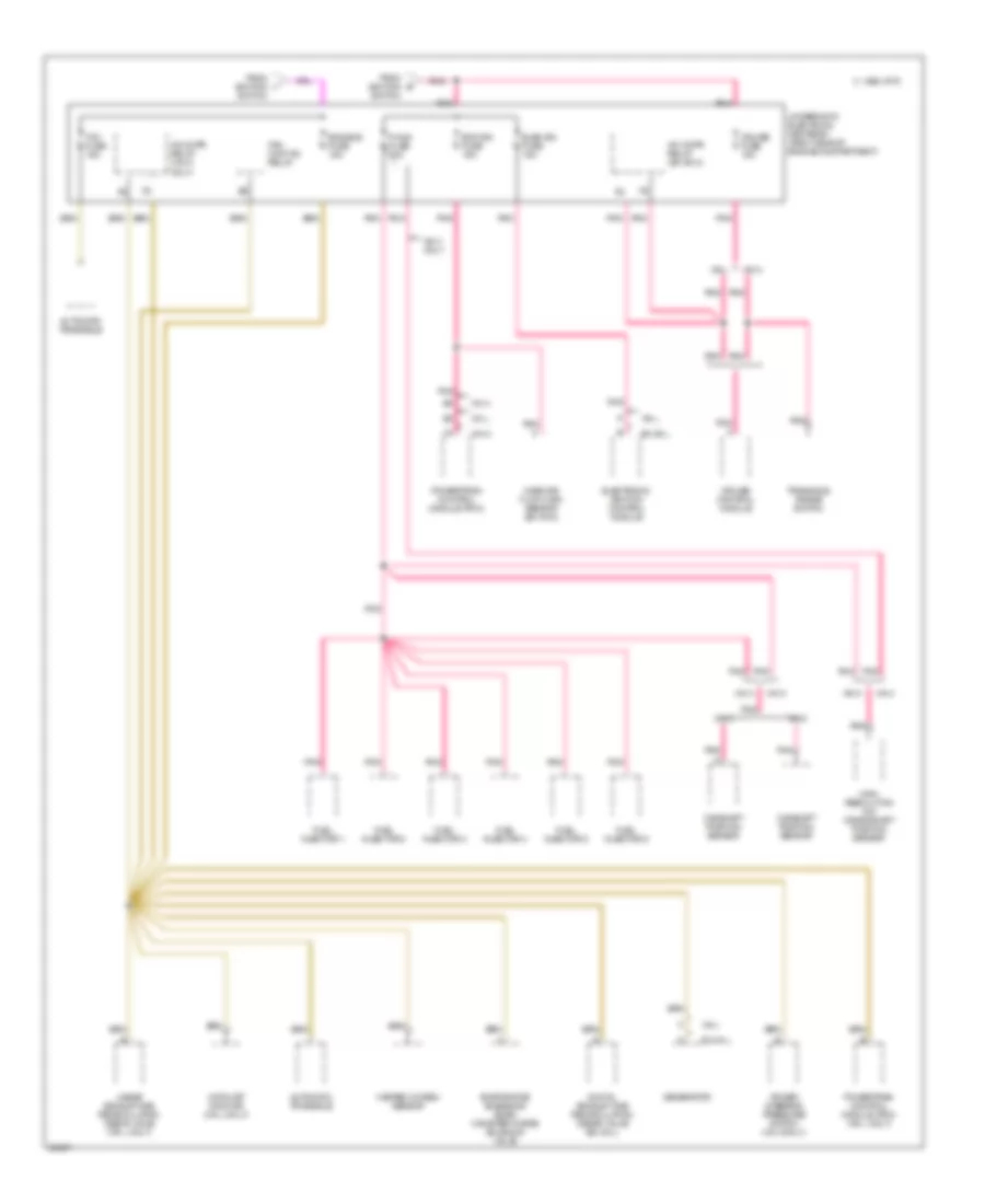 Power Distribution Wiring Diagram (6 of 6) for Oldsmobile Cutlass Supreme 1995