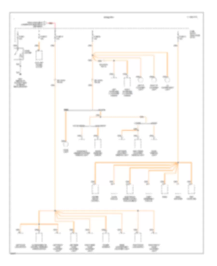 Power Distribution Wiring Diagram (5 of 6) for Oldsmobile Cutlass Supreme SL 1995