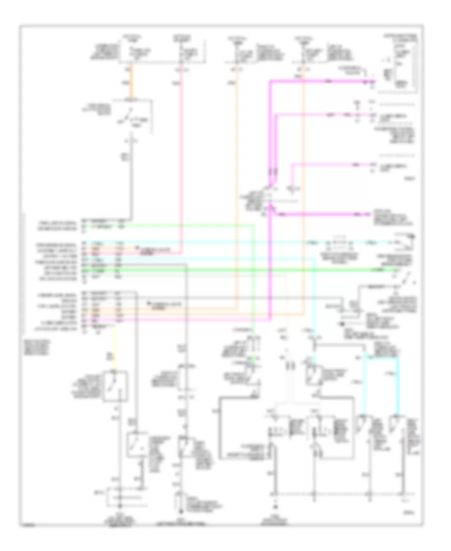 Warning Systems Wiring Diagram for Oldsmobile Alero GLS 2004