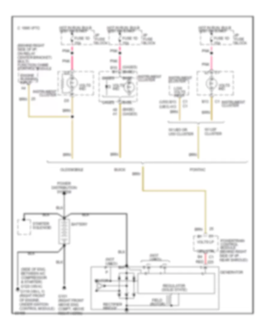 Charging Wiring Diagram for Oldsmobile Eighty Eight Royale 1995