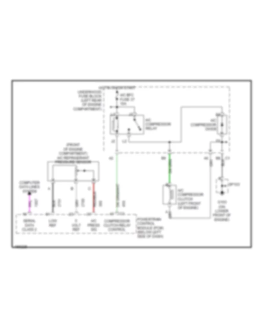 2 2L VIN F Compressor Wiring Diagram for Oldsmobile Alero GX 2004